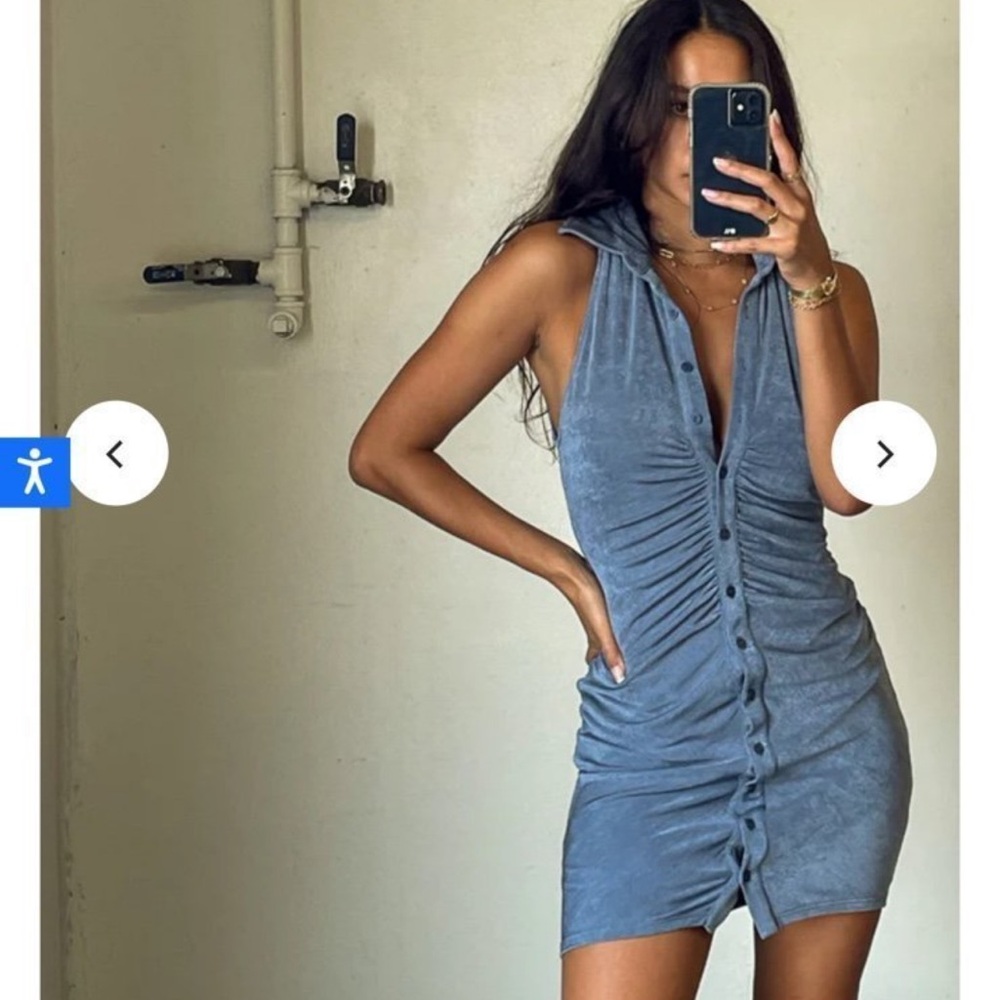 American Threads Darcy Collard Mini Dress